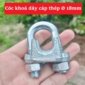 Cóc khoá dây cáp thép Ø 18mm #vattuducduyen
