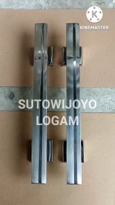 Handle Pintu Rumah 33cm 45cm 60cm Full Stainless Motif tambah