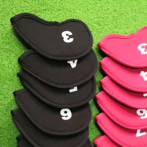 特价高尔夫铁杆套 高尔夫球杆帽套 杆头套 保护套 GOLF杆套简约款Discounted Golf Iron Rod Set Golf Club Cap Cover Head Cover Protective Cover GOLF Rod Cover Simple Style