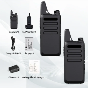 Bộ 2 Máy Bộ Đàm Motorola C1【400-470MHz】Chuẩn chống nước IP54Âm thanh rõ ràngPin sử dụng lâu dài