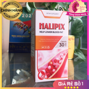 [CHÍNH HÃNG] HALIPIX VIÊN UỐNG HỖ TRỢ SỨC KHỎE HUYẾT ÁP PHÒNG NGỪA ĐỘT QUỴ TIM MẠCHGIẢM MỠ MÁU ỔN ĐỊNH ĐƯỜNG HUYẾT