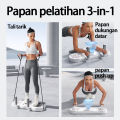 Foldable Push Up Board System Multifunctional Papan Fitness Lipat  3 in 1 Papan Tarik tali push-up Multifungsi Melatih dada bahu perut dan lengan BG SPORT Push Up Board Alat Fitness Champs Alat Push Up Sit Up Stand Alat Gym Alat Bantu Holder Penahan. 