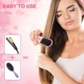 Cordless Hair Straightener Brush for Women, Go Brush Pro Rechargeable Electric Hot Hair Straightener Comb, PortableHeated Hair Straightening for Travel (Black). 
