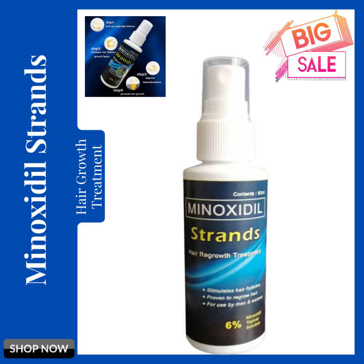 Original Minoxidil Strands Hair Regrowth Treatment 6 Minoxidil