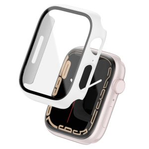 iWatch Screen Protector  Watch Case for Series 7/6/5/4/3/2/1/SE (Integrated PC Hard Case & Tempered Glass & Hydrogel Soft Film Protector) Anti shock