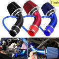 76mm 3 Inch Universal Car Cold Air Intake Filter Aluminum Induction Hose Pipe. 