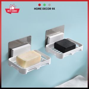 Kệ Để Xà Phòng Khay Xà Bông Nhà Tắm Tặng Miếng Dán Tường