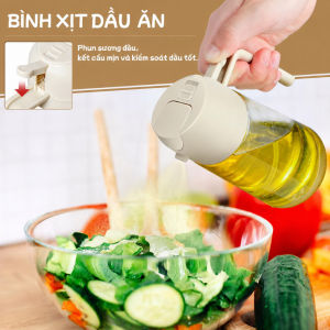 Bình Đựng Dầu 2 Trong 1 Gia Dụng | Bình Xịt Dầu Ăn Phun Sương Lọ Đựng Dầu Chống Nhỏ Giọt