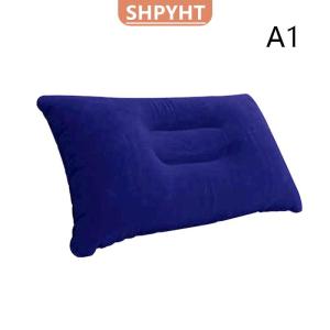 [COD] SHPYHT SPORTS Inflatable Pillow For Camping Travel Pillowes Flocked Fabric Air Pillowes For Comfortable Ergonomices Inflating Pillowes