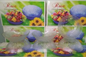 Set Mangkok kaca Rosa