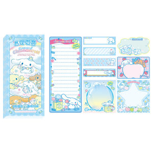 Sanrio Sticky Notes Set - Kuromi My Melody Cinnamoroll Pochacco Designs 9 Styles 180 Sheets Cute Cartoon Foldable Memo Pads for School Office Journaling