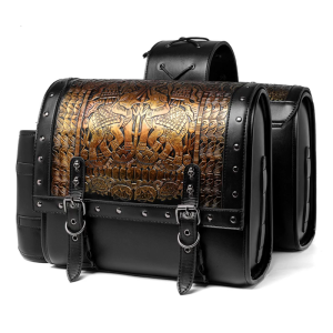 กระเป๋าเครื่องมือสไตล์ Punk ย้อนยุคสำหรับรถจักรยานยนต์1คู่กันน้ำกระเป๋าเก็บของกระเป๋าถือเดินทางกระเป๋ามอเตอร์ไซด์