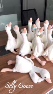 6/16PCS One Silly Goose Party Favors Stuffed Animal Plush Toy Baby Shower Birthday Party Gifts (Size:25CM)