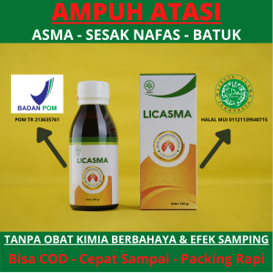 TERBUKTI Obat herbal asma sesak napas batuk paling ampuh - Obat asma dan sesak nafas paling ampuh - madu licasma obat herbal asma sesak nafas batuk alami tanpa efek samping - obat ampek bengek mengi napas bunyi alami paling ampuh untuk anak dan dewasa
