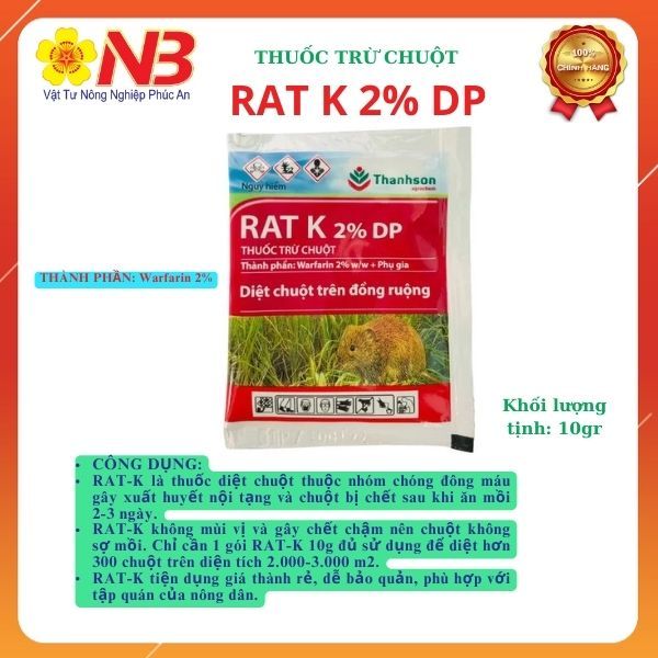 Thuốc trừ chuột Rat K 10gr - Thanh Sơn | Lazada.vn