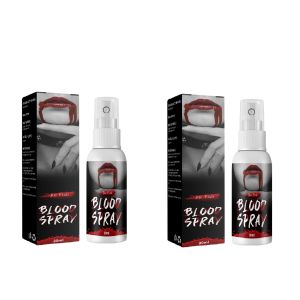 Fake Blood Spray Halloween Realistic Fake Blood Spray Face Blood Makeup Personalized Cosplay Zombie Wax Wound Props Washable