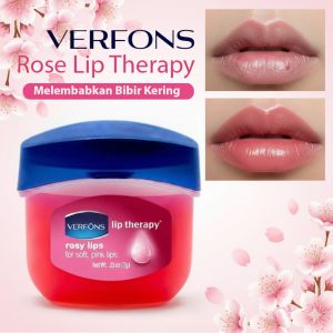 Rosy Lips Balm Therapy Lip Balm Pelembab & Pemerah Bibir Gelap Anti Bibir Kering Pecah - Pecah 7g