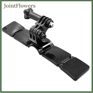 JointFlowers Full Face Helmet Chin Mount Holder for Hero 11 10 9 8 7 DJI Insta360 Camera Strap Flodable Front Chin Mount Accessory