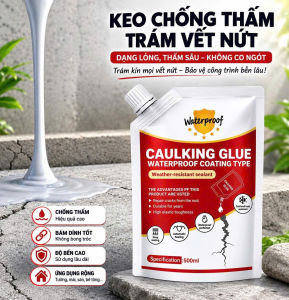 Keo Chống Thấm Trám Khe 500Ml – Lấp Khe Nứt Tường Sàn Khe Cửa Bê Tông Gạch Chống Nước Đa Bề Mặt