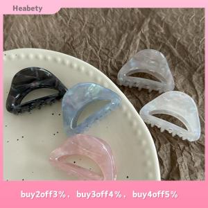 Heabety Acetic Acid Claw Clip Ponytail Hair Clip Solid Color Hair Clip Ponytail Shark Hair Claw Clip For Women Girls Hair Accessories