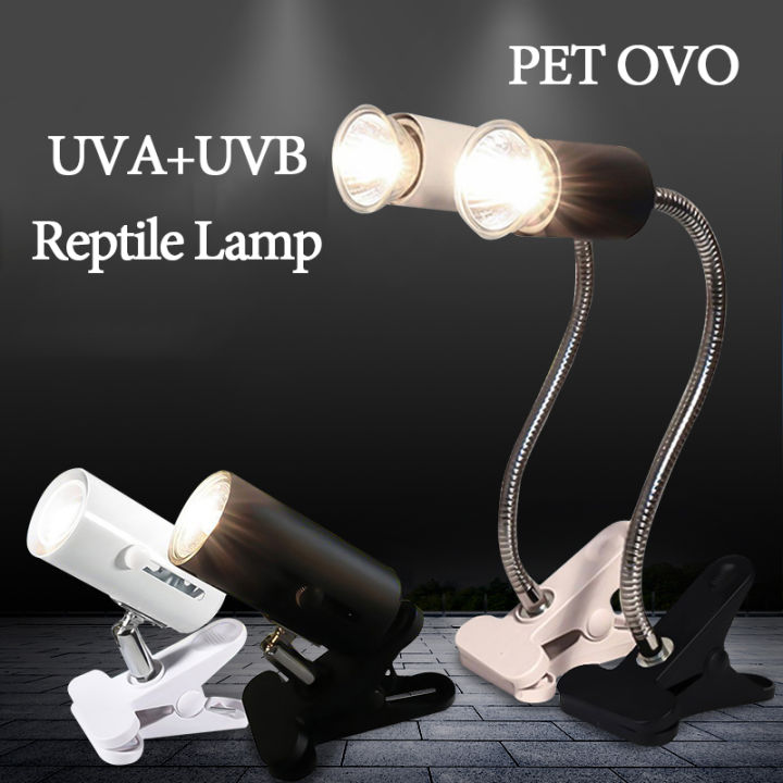 Local 25W UVA+UVB Reptile Lamp Kit with White Clipon Ceramic Lights