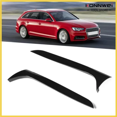 Konnwei Rear Side Spoiler Glossy Black Stable Performance Abs Plastic Materials Rear Window Side Roof for Car Modification for A4 B8 Allroad Avant 2009-2016