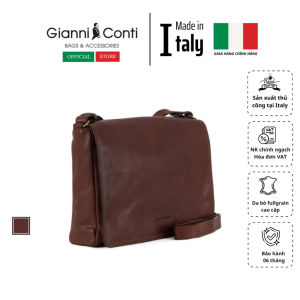 Túi Đeo Chéo Cao Cấp Bằng Da Thật Màu Nâu - Gianni Conti - Sản Xuất Thủ Công Tại Italy_914367-28
