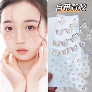 สติ๊กเกอร์เพชรติดตา 11 สี มีกาวในตัว เล็บ สติ๊กเกอร์เพชรติดหน้า แกะติดได้เลย สติ๊กเกอร์เพชร เพชรติดหน้า เพชรติดตา