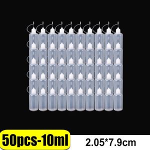 30Pcs Tip Applicator Bottles Needle Fine Tip Refillable Squeeze Glue Liquids Applicator Bottles for Craft Paint Tools 10/30/50ml