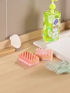 Kitchen Suction Cup Cloth Rack Drainage Wall-Mounted Multi-Functional Sink Storage Rack Faucet Dishwashing Sponge Organizer