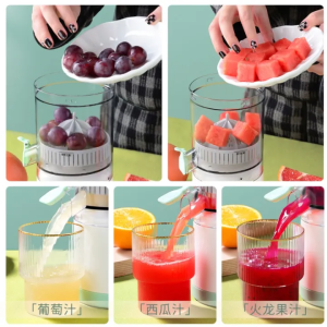 (Gift)Máy Ép Trái Cây Kiêm Máy Vắt Cam  400ml Máy Ép Chậm Đa Năng Sử Dụng Pin Sạc USB Nhanh Tiện Dụn Bảo Hành 12 Tháng