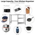 Kitchen Rack 304 Stainless Steel Gas Stove Stand Rack with Cabinet Kitchen Cooking Table Heavy Duty Organizer Shelf Gas Tank Rack Liquefied Gas Rack Gas Rack Stove Bench Rack Stainless Patungan Ng Lagayan Ng Kalan. 