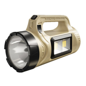 Termaya LED Solar Flashlight Multifunctional Portable Light with Side Light Waterproof Charging Flashlights