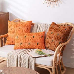 ปลอกหมอน ฤดูใบไม้ร่วง งานปัก เบาะผ้าห่ม อุปกรณ์ป้องกันเอว นุ่มสบาย สีที่กลมกลืนกัน โฟกัสลึก ครัวเรือน