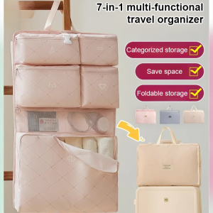 Travel Essential Artifact Seven-in-One Suitcase Clothing Portable Storage Bag Underwear Underwear Underwear Packing Bag 七合一多功能旅行收纳袋