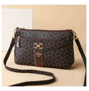 Korean Large Capacity Multifunctional Waterproof 4zipper Single Shoulder Crossbody Bag For Women