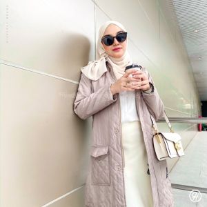 COD HIJACKET - Jaket Hijaber AGNEZIA Black | Jaket Wanita Panjang | Outerwear For Hijaber JAKET MUSLIMAH HIJAB Guranteed Full Dourmill Dacron Best Jaket Wanita Muslimah Korea Hoddie | Mantel Korea | Coat Korea |