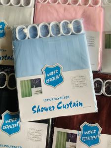 Fabric Shower Curtain Bathroom Curtain Printed Polyester waterproof 71 inches with hooks non-PVC Non-Plastic For Washroom Balcony for Rain