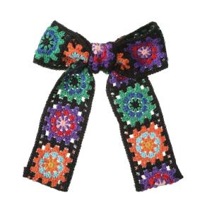 Elegant Hair Clip Barrette Sweet Fashionable Flat Clip Hairpin Crocheted Flower Elegant Hair Clip for Bunches