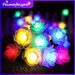 ของขวัญวันวาเลนไทน์รายการตกแต่งนําแถบแสงนางฟ้ากุหลาบไฟ 10 เมตรแสงแฟลชรุ้งสําหรับห้องงานเลี้ยงวันเกิดข้อเสนองานแต่งงานคริสต์มาสตกแต่งวาเลนไทน์ 8M / 6M / 2M AA แบตเตอรี่ดําเนินการ 8 โหมดการทํางานที่มีปลั๊ก EU 220V