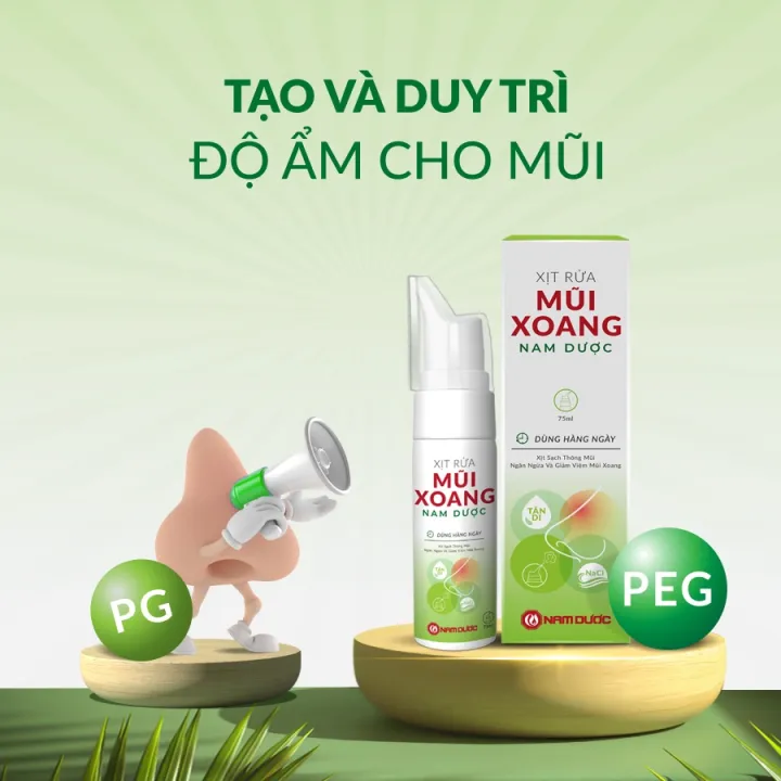 Dung dịch Xịt rửa mũi xoang Nam Dược chai 75ml