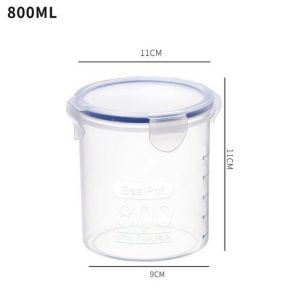Toples PP Transparan Plastik Makanan Food Container ANTI TUMPAH Tempat Penyimpanan Snack Sealpot Wadah Simpan