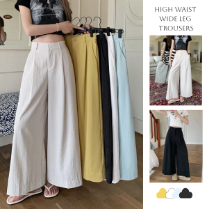 Women Plus Size High Waist Loose Wide Leg Trousers Casual Square Pants
