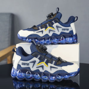 รองเท้านักเรียนรองเท้าบาสเก็ตบอลพื้นรองเท้านุ่มกันลื่นรุ่นใหม่ปี2023ของเด็กผู้ชายรองเท้าแฟชั่นแบบสบายๆ