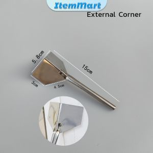 Scrape Putty Tool Stainless Steel Home Improvement Edging Tool Internal/External Corner ItemMart