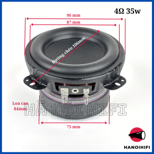 Loa Mid Bass JBL 122 4Ohm35w Bass siêu mạnh mid sáng loa 3.8 inch