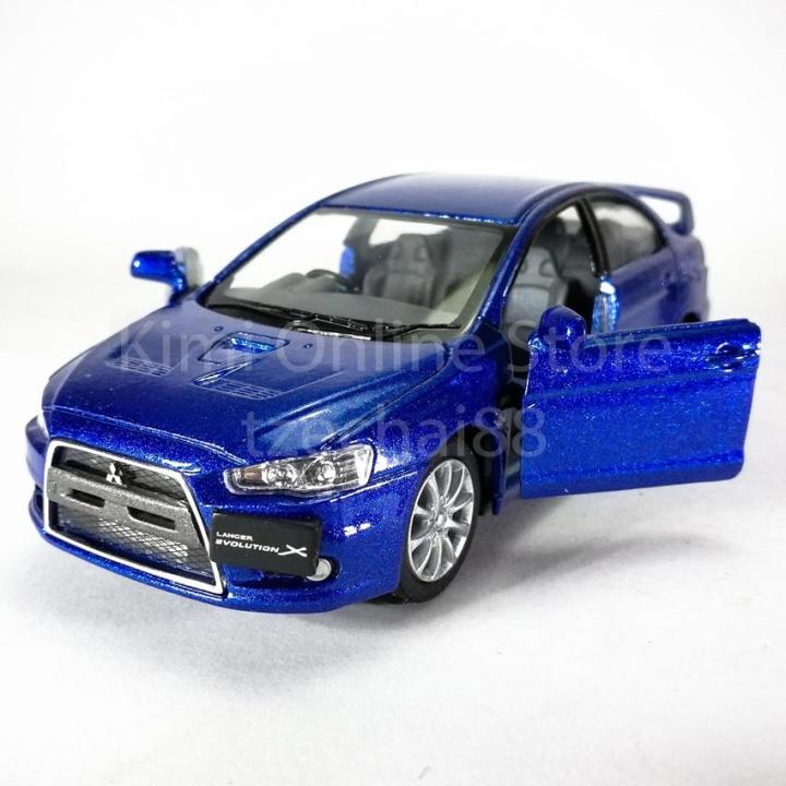 Kinsmart 1:36 Die-cast 2008 Mitsubishi Lancer Evolution X Car Model ...