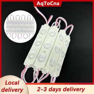 [COD] AqToCna Ship within 24 hours 20pcs DC12V SMD 3 LED Module Injection Waterproof IP67 Decorative 2835 Hard Strip Bar Light Lamp White Red Green Blue