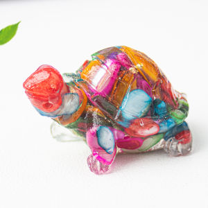 Tượng Rùa Pha Lê Phong Thủy Bằng Resin – Decor Nhà Cửa Sang Trọng