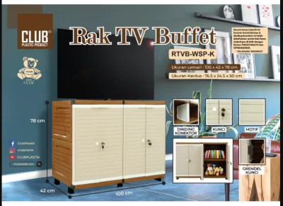 MEJA TV RAK TV MINIMALIS SCANDINAVIAN Rak Tv BUFFET Meja Tv Modern BUFFET TV CLUB PLASTIK